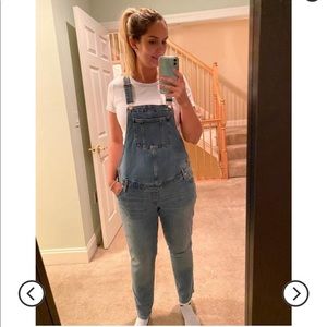 Maternity denim overall